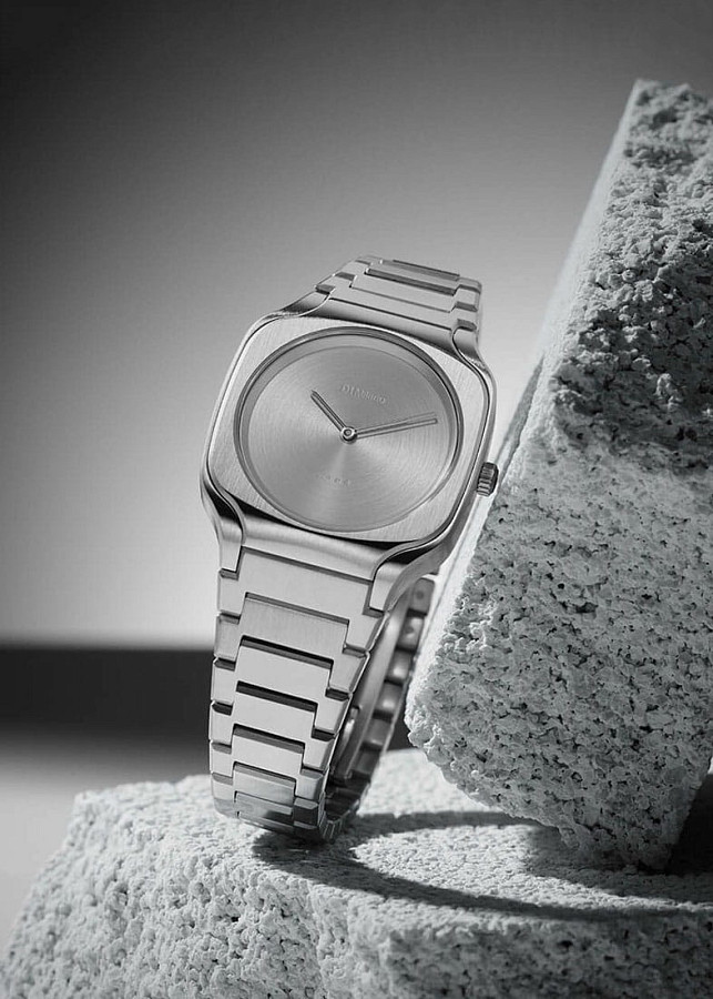 Часы D1 Milano Square Disco Grey SQBL01 — сталь металл, Италия