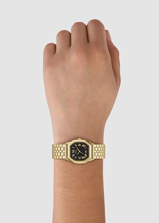 Часы Fossil Harlow ES5433 — кварцевые, сталь металл