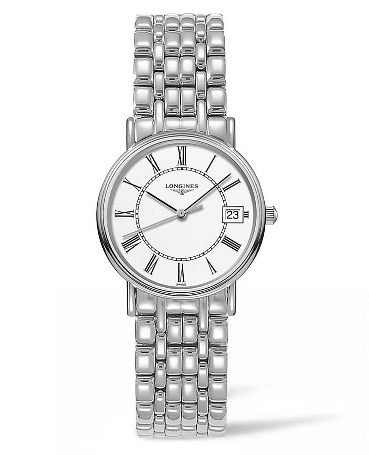 Часы Longines Presence L4.320.4.11.6 — женские, белый