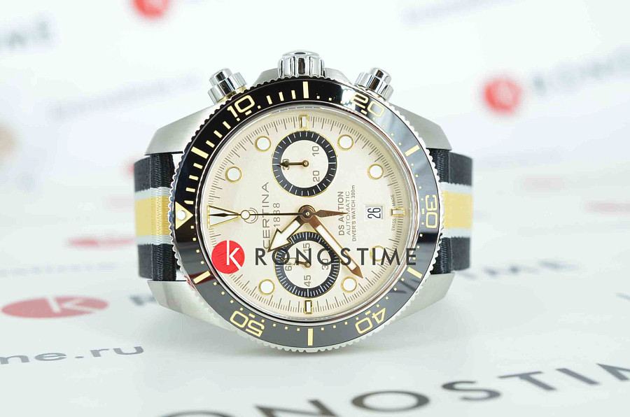 Часы Certina DS Action Diver Chrono C032.827.18.271.00 — сталь, Швейцария