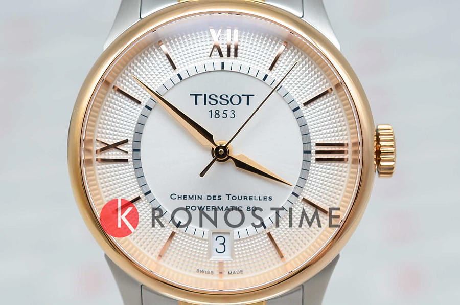 Часы Tissot Chemin des Tourelles Powermatic 80 T139.207.22.038.00 — сталь металл, Швейцария
