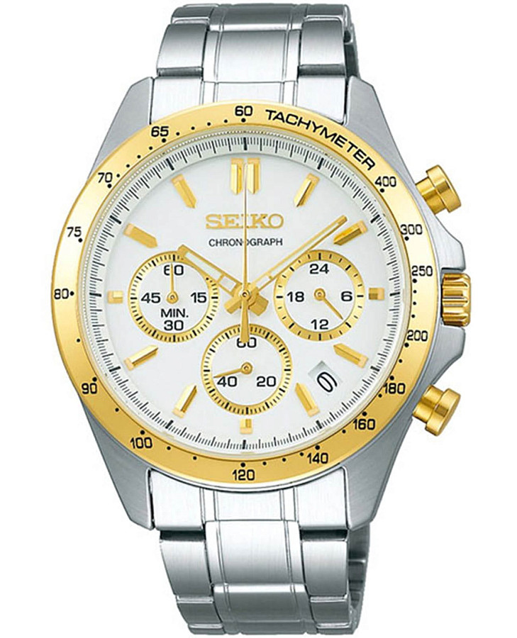 Часы Seiko Spirit Chronograph SBTR024 — мужские, белый