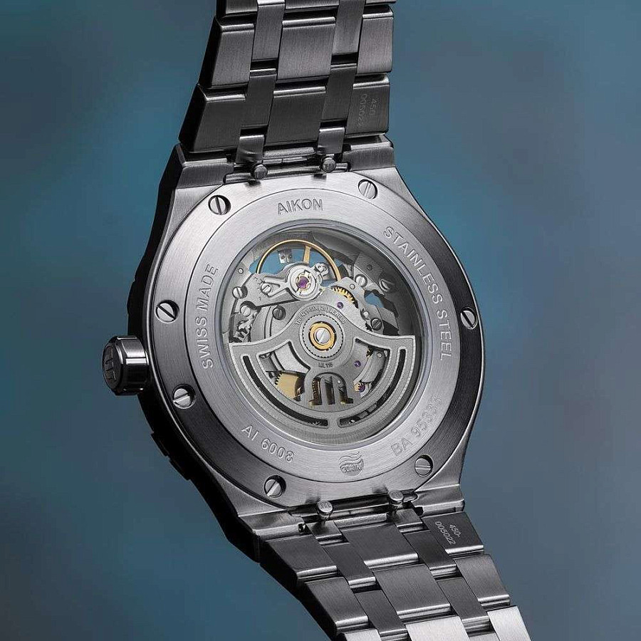Часы Maurice Lacroix Aikon Automatic Skeleton AI6008-SS002-031-1 — металл сталь, Швейцария