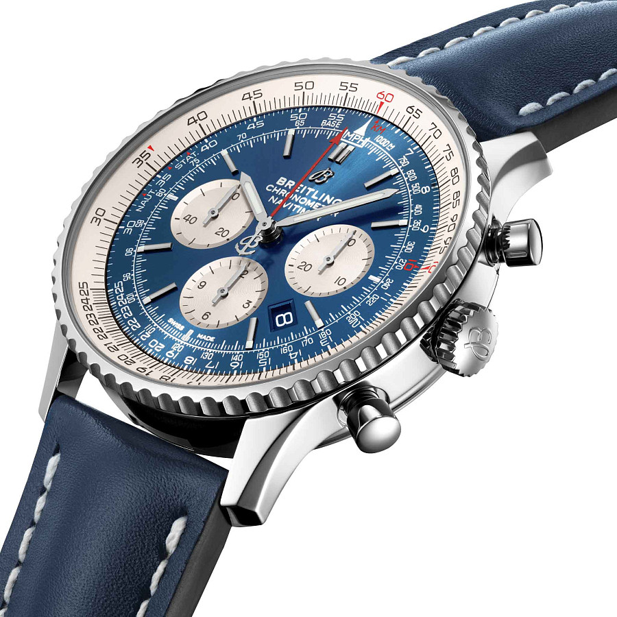 Часы Breitling Navitimer B01 Chronograph 46 AB0127211C1X1 — механические, металл сталь