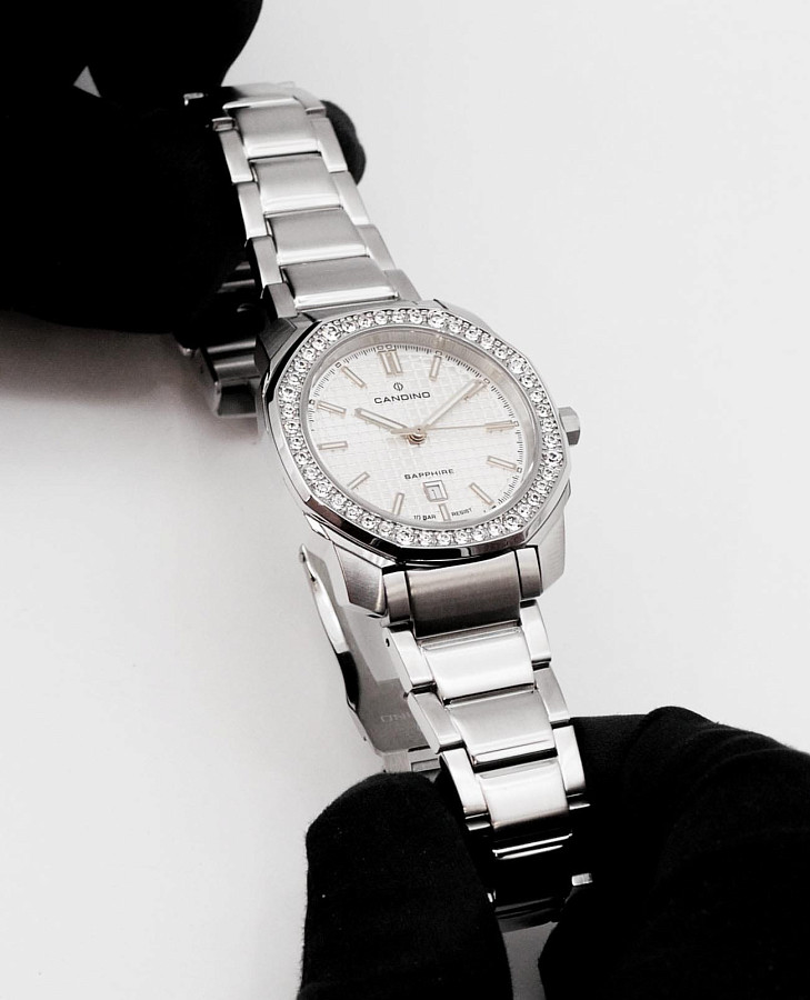 Часы Candino Lady Elegance Date C4756/1 — кварцевые, сталь