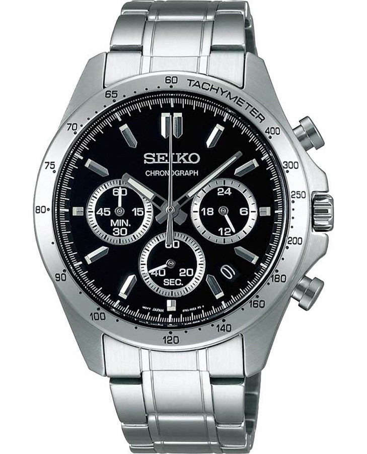 Часы Seiko Spirit Chronograph SBTR013 — мужские, черный