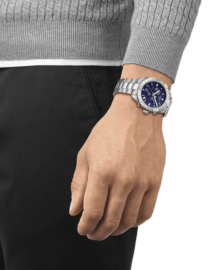 Часы Tissot PR 100 Sport Gent Chronograph T101.617.11.041.00 — кварцевые, сталь металл