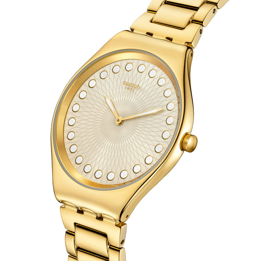 Часы Swatch Skin Irony SYXG126G — кварцевые, металл сталь