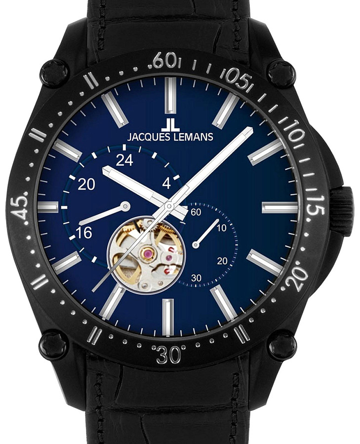 Часы Jacques Lemans Derby 1-2201B — механические, сталь металл