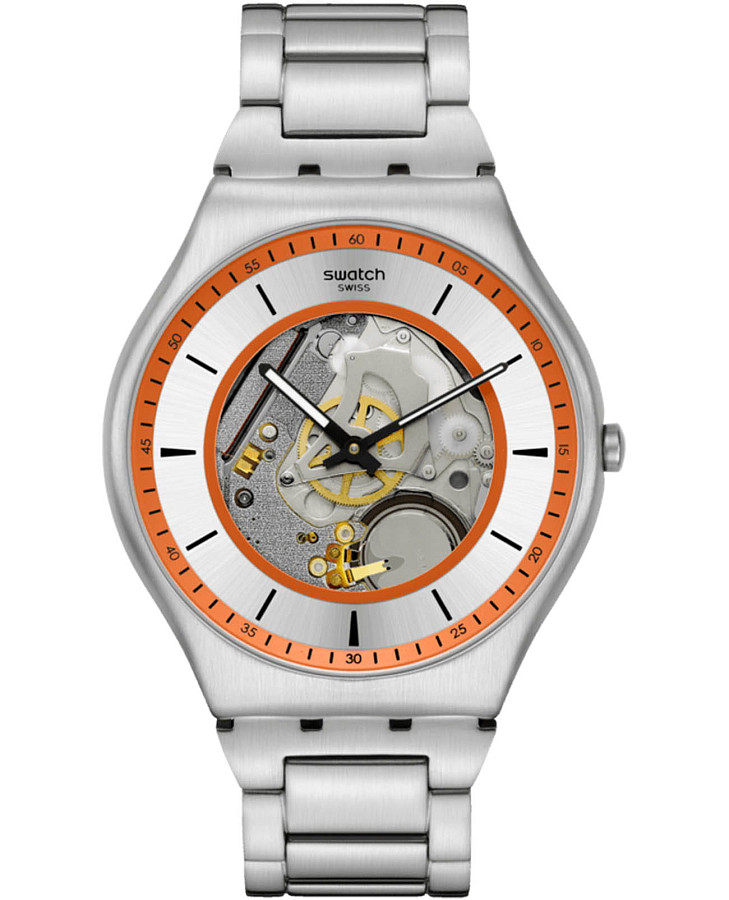 Часы Swatch Skin Irony 42 SS07S144G — женские, оранжевый