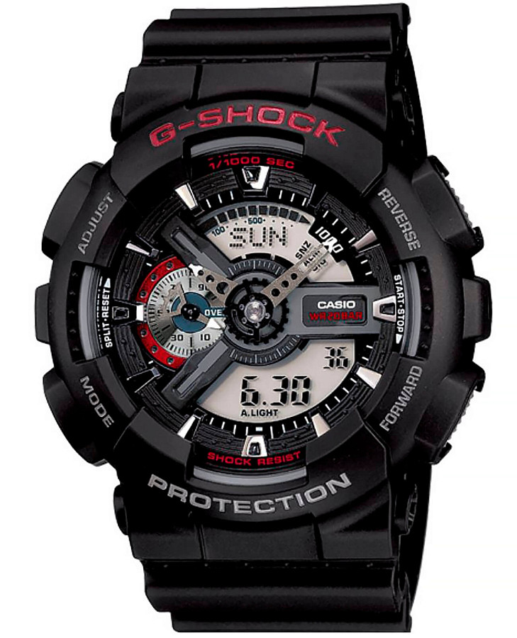 Часы Casio G-Shock GA-110-1ADR (GA-110-1A) — мужские, серый