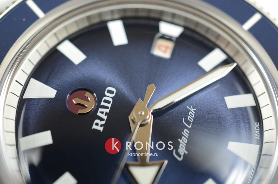 Часы Rado Captain Cook Automatic R32505208 — синий, керамика сталь металл