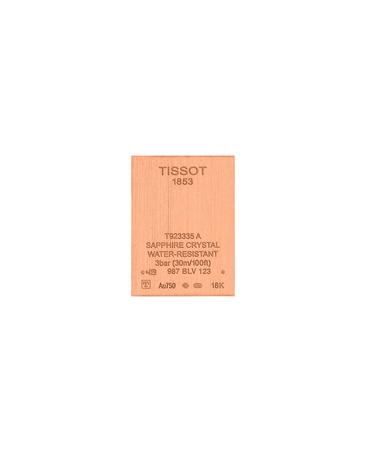 Часы Tissot Prestigious Lady 18K Gold T923.335.76.058.00 — кварцевые, сталь металл