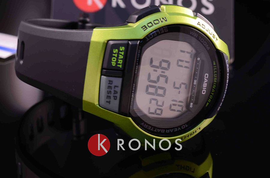 Часы Casio Collection WS-1000H-3A — кварцевые, пластик