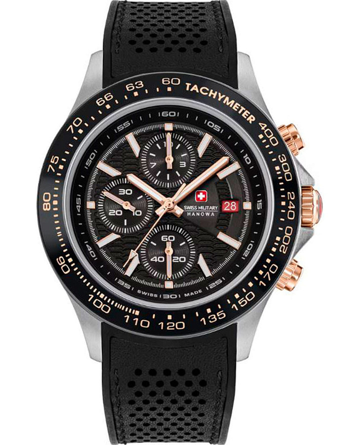 Часы Swiss Military Hanowa Watchman SMWGO0003401 — мужские, черный