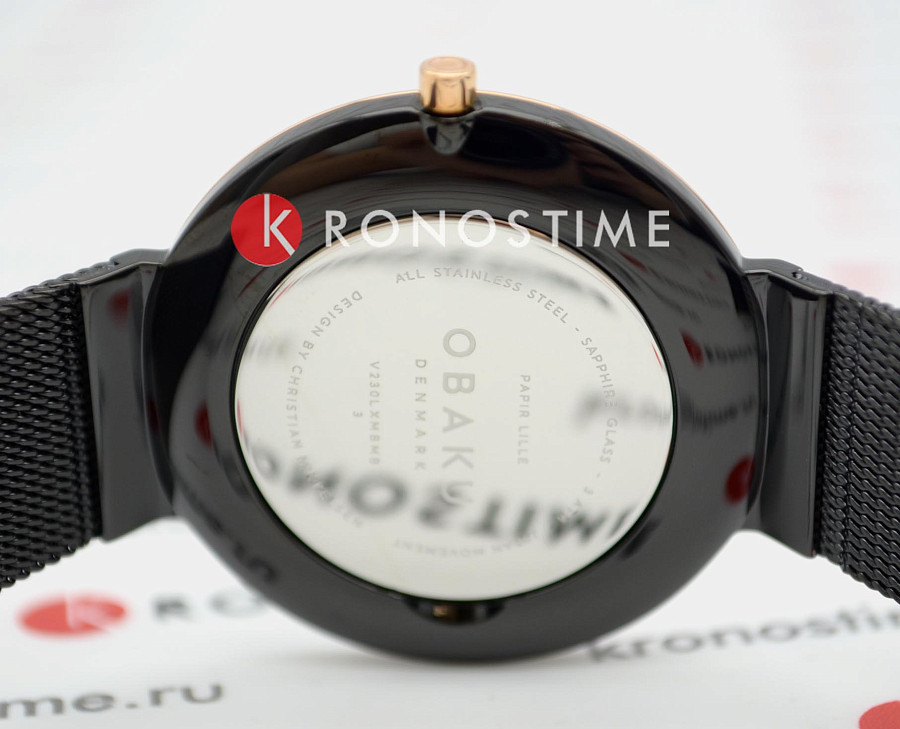 Часы Obaku Ultra Slim V230LXMBMB — артикул V230LXMBMB