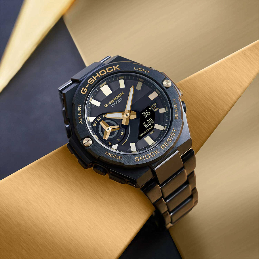 Часы Casio G-Shock GST-B500BD-1A9DR (GST-B500BD-1A9) — черный, металл сталь пластик