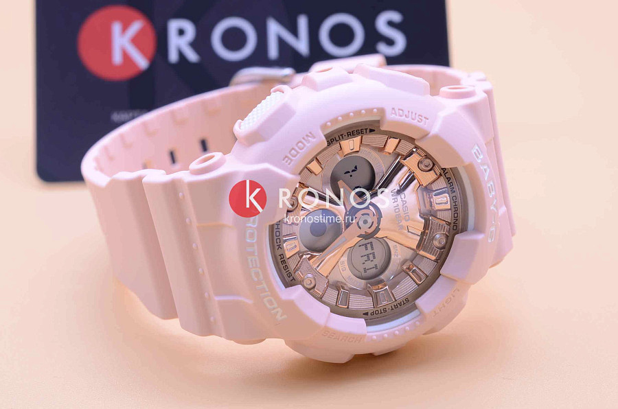 Часы Casio Baby-G BA-130-4A — пластик, розовый