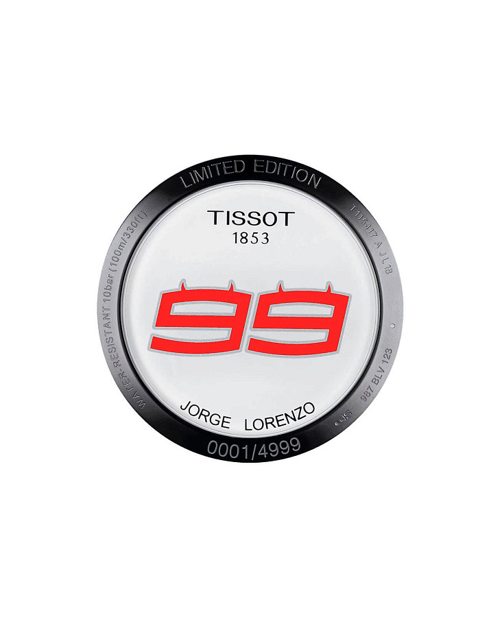 Часы Tissot T-Race Jorge Lorenzo T115.417.37.061.01 — кварцевые, металл сталь