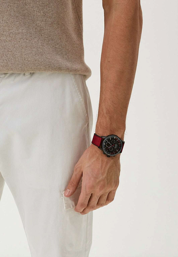 Часы Slazenger SL.09.2217.2.05 — силикон + текстиль, мужские