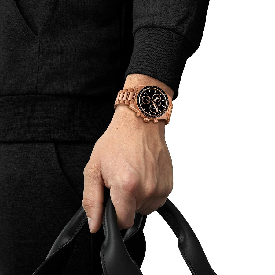 Часы Tissot PR516 Quartz Chronograph T149.417.33.051.00 — мужские, нержавеющая сталь с pvd-покрытием