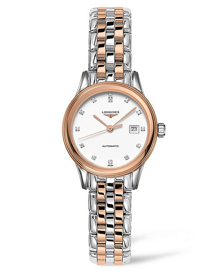 Часы Longines Flagship L4.374.3.99.7 — женские, белый