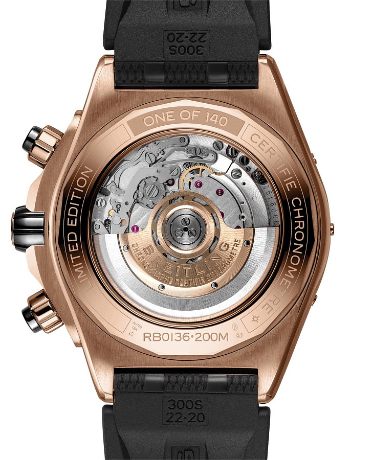 Часы Breitling Super Chronomat B01 44 RB01362A1C1S1 — каучук, мужские