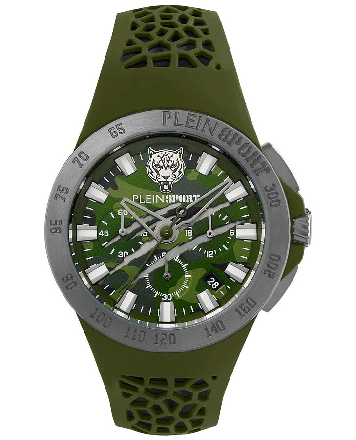 Часы Plein Sport Thunderstorn Chrono PSABA0323 — мужские, зеленый
