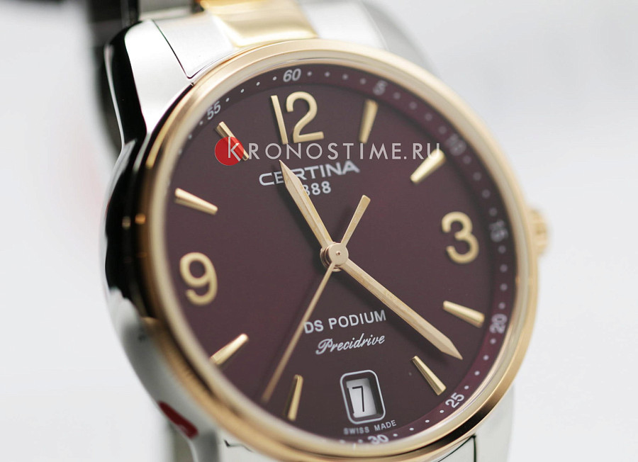 Часы Certina DS Podium Lady 33mm C034.210.22.427.00 — кварцевые, Швейцария, женские