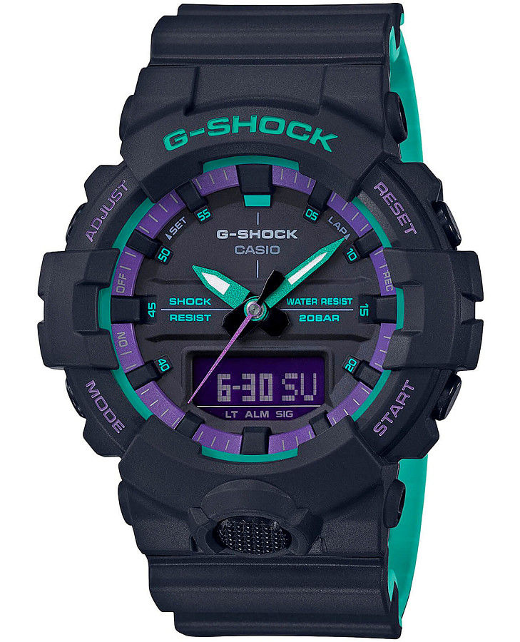 Часы Casio G-Shock GA-800BL-1A — мужские, черный