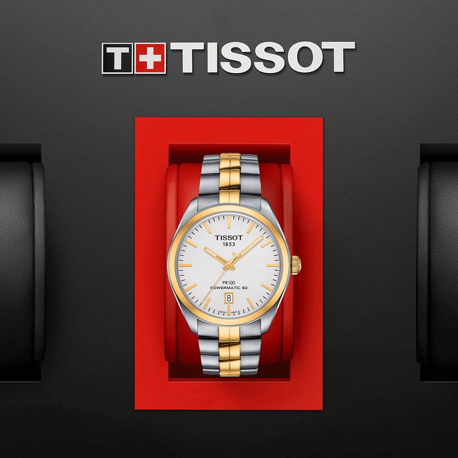 Часы Tissot PR 100 Powermatic 80 T101.407.22.031.00 — сталь c pvd покрытием, мужские