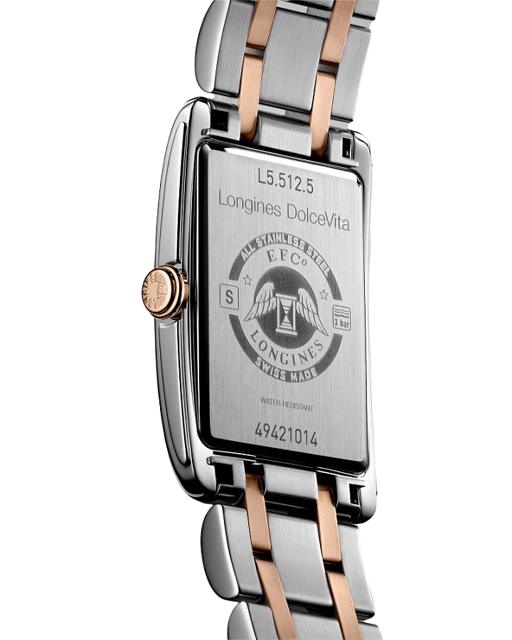 Часы Longines DolceVita L5.512.5.71.7 — кварцевые, сталь металл золото
