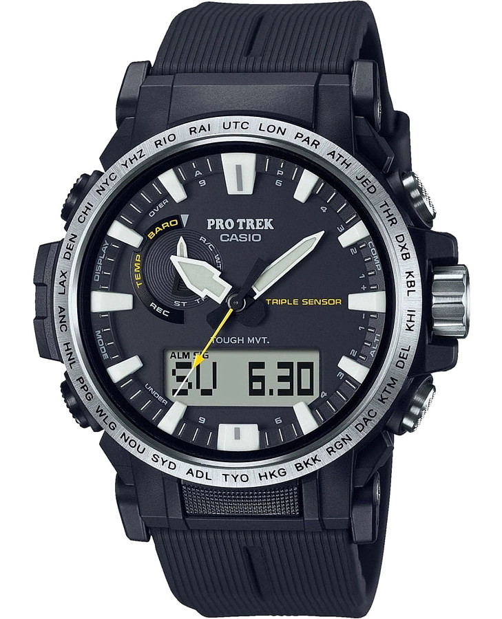 Часы Casio Pro Trek PRW-61-1A — мужские, черный
