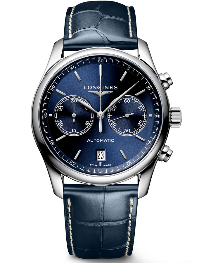 Часы Longines Master Collection L2.629.4.92.0 — мужские, синий