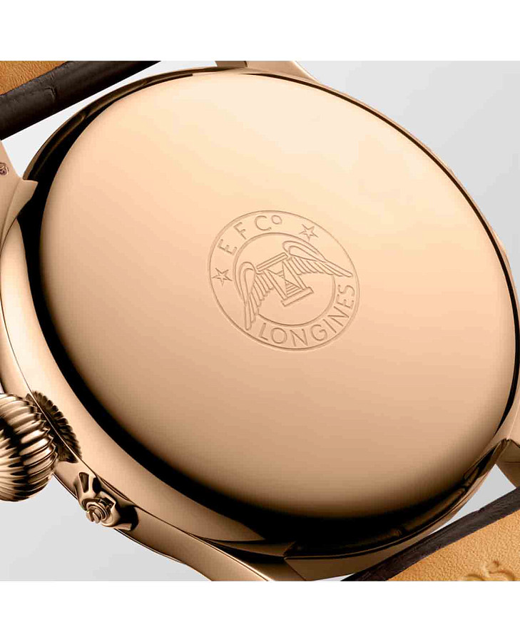 Часы Longines Weems Second-Setting Watch L2.713.8.11.0 — мужские, кожаный