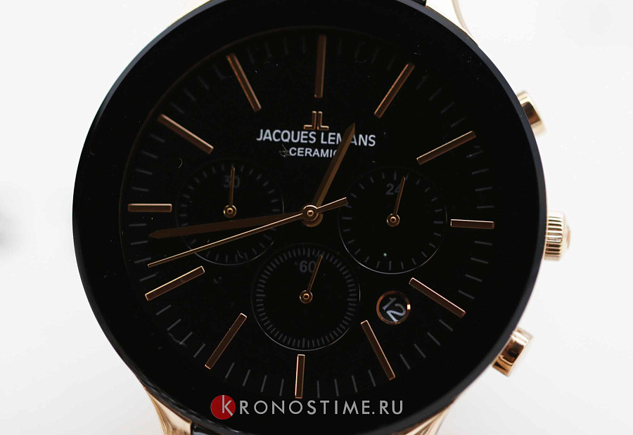 Часы Jacques Lemans Dublin 1-1854C — сталь + ip + керамика, мужские