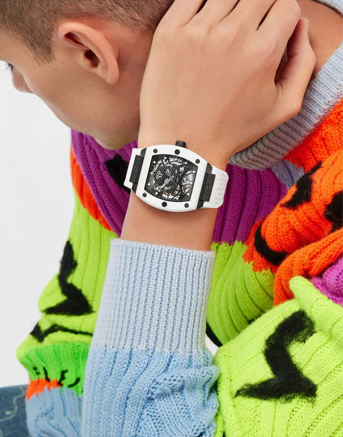 Часы Philipp Plein The Skeleton PWBAA2424 — силикон, мужские