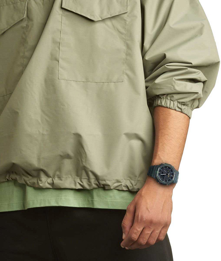 Часы Casio G-Shock GA-2100FR-3A — электронные, пластик