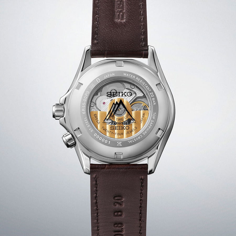 Часы Seiko Prospex Alpinist SPB507J1 — кожаный, мужские