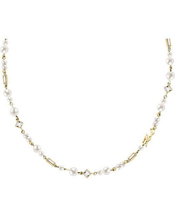 Колье Karl Lagerfeld Pearl KLAYR17 с жемчугом и кристаллами