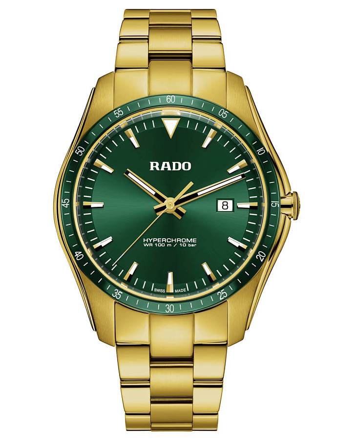 Часы Rado Hyperchrome R32155303 — мужские, зеленый