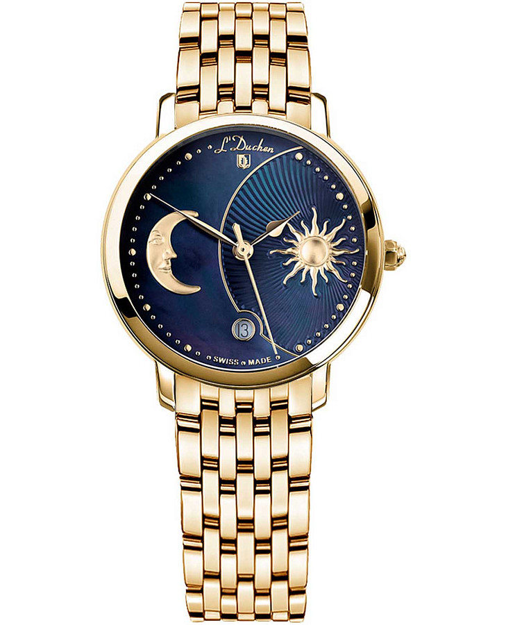 Часы L'Duchen Day & Night D 781.20.37 — женские, синий