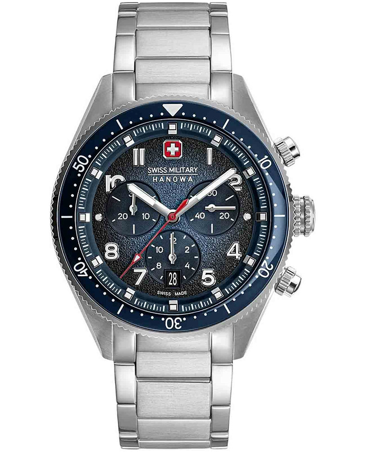 Часы Swiss Military Hanowa Greyhound SMWGI0003804 — мужские, черный