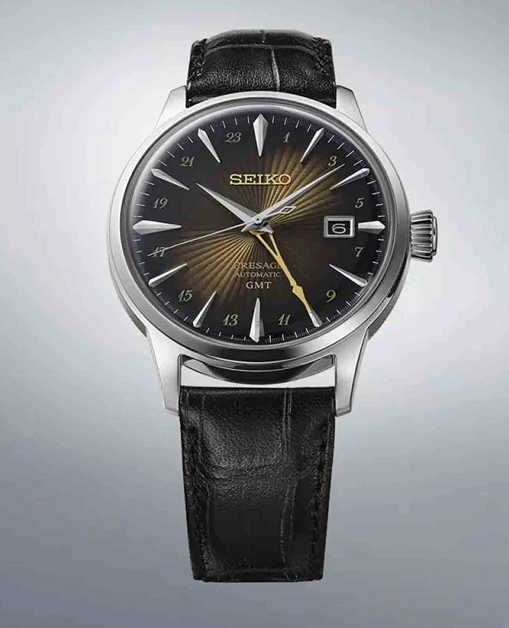 Часы Seiko Presage Cocktail Time SSK039J1 — мужские, кожаный