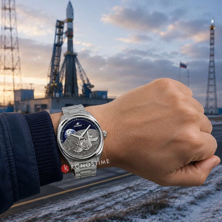 Часы Космос Луна-9 K4 B — нержавеющая сталь, мужские