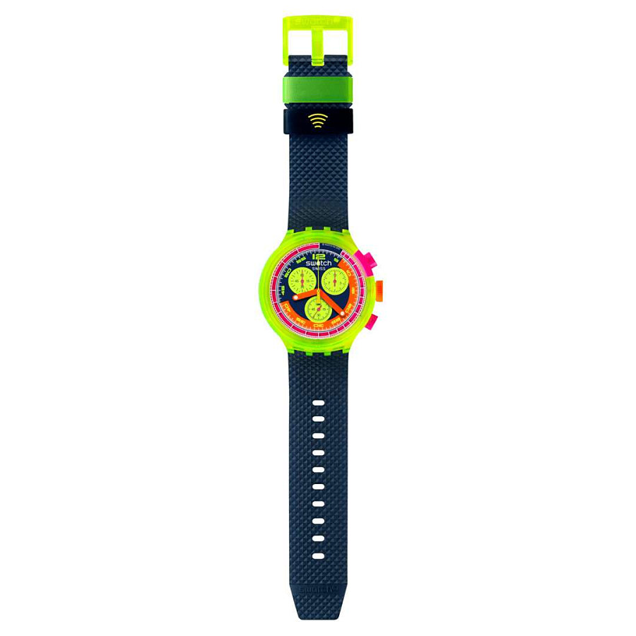 Часы Swatch Big Bold Chrono Biosourced Pay! SB06J101-5300 — кварцевые, пластик