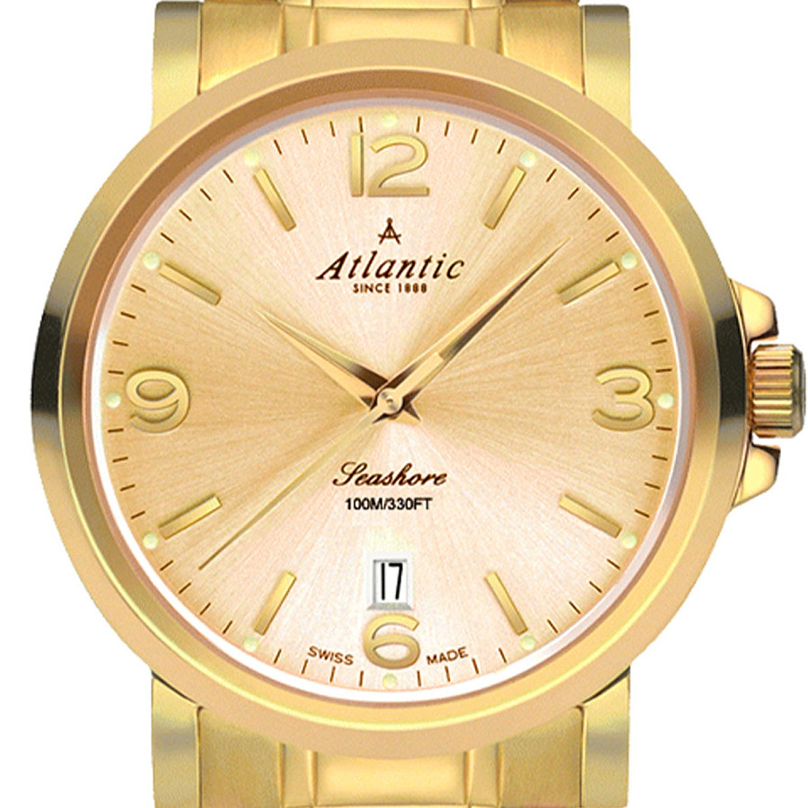 Часы Atlantic Seahunter 72365.45.35 — кварцевые, сталь металл