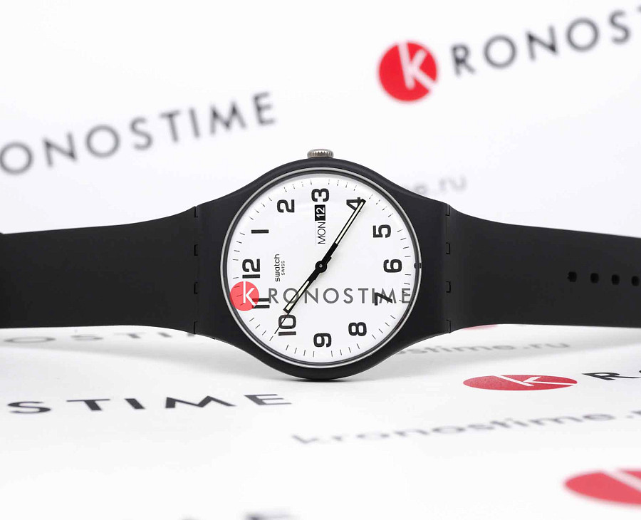 Часы Swatch New Gent Biosourced SO29B703 — кварцевые, пластик