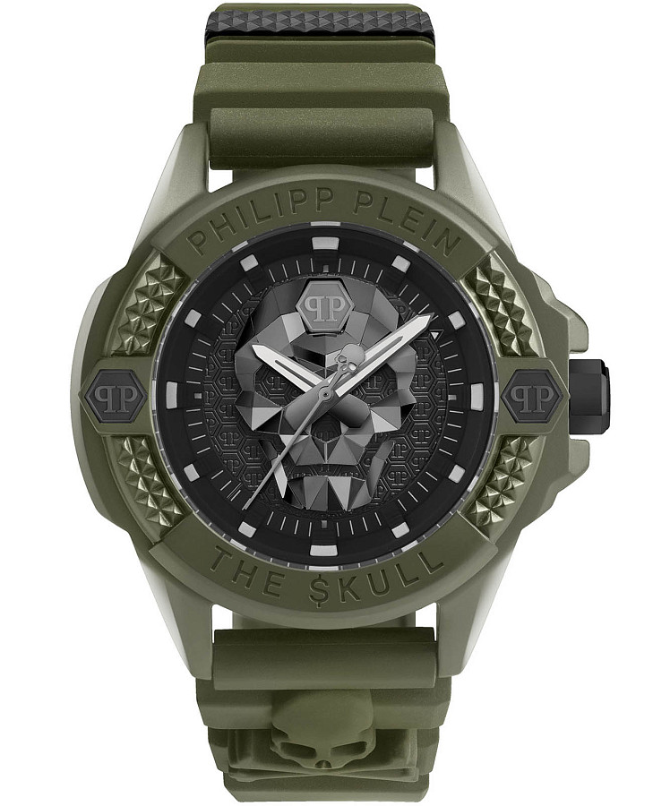 Часы Philipp Plein The Skull Ecoceramic PWUBA0423 — мужские, черный
