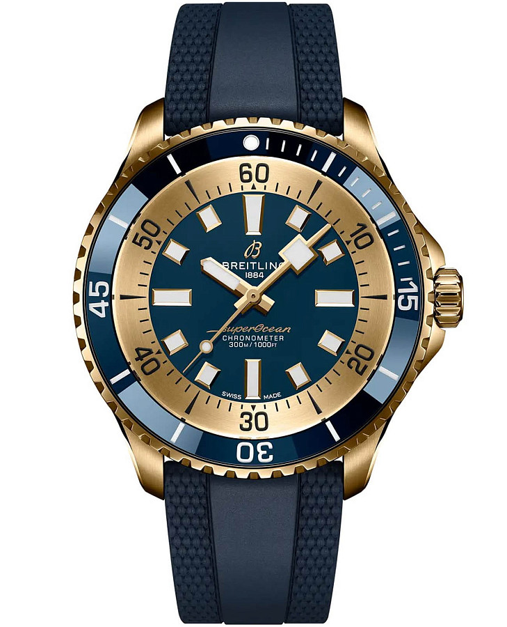 Часы Breitling Superocean Automatic 44 N173761A1C1S1 — мужские, антрацитовый